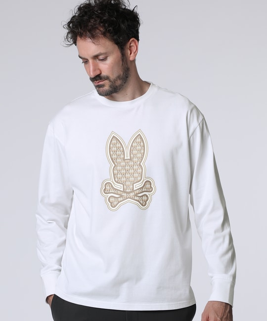 ロングスリーブ ラバーマイクロバニーロゴTシャツ