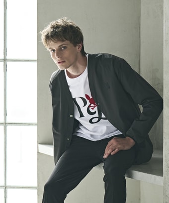 ロングスリーブ 　クロスオーバーロゴTシャツ