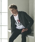 ロングスリーブ クロスオーバーロゴTシャツ