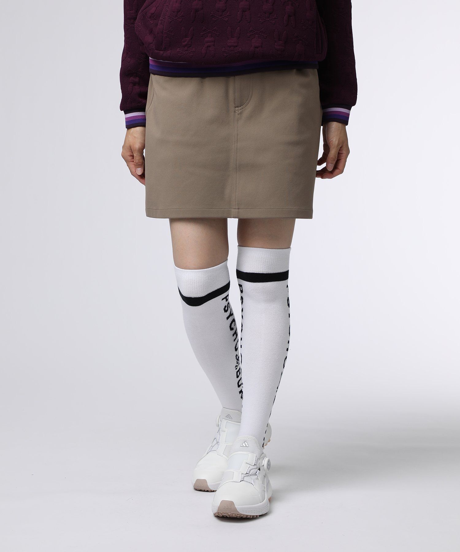【美品】PSYCHO BUNNY サイコバニー ストレッチスカート ロゴ ゴルフ GOLF][WOMEN]2WAYストレッチ スカート｜Psycho Bunny｜サイコ