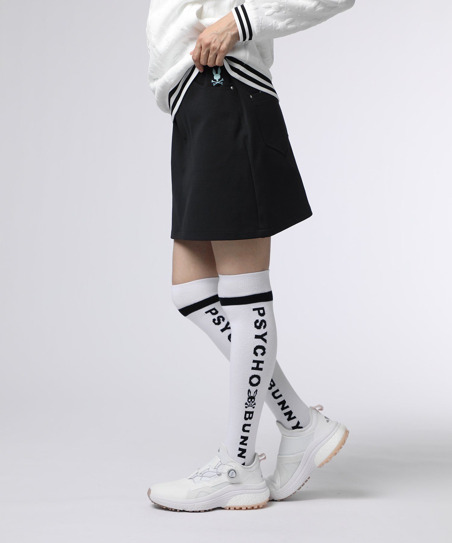 【美品】PSYCHO BUNNY サイコバニー ストレッチスカート ロゴ ゴルフ PSYCHO BUNNY サイコバニー ストレッチスカート ロゴ ゴルフ