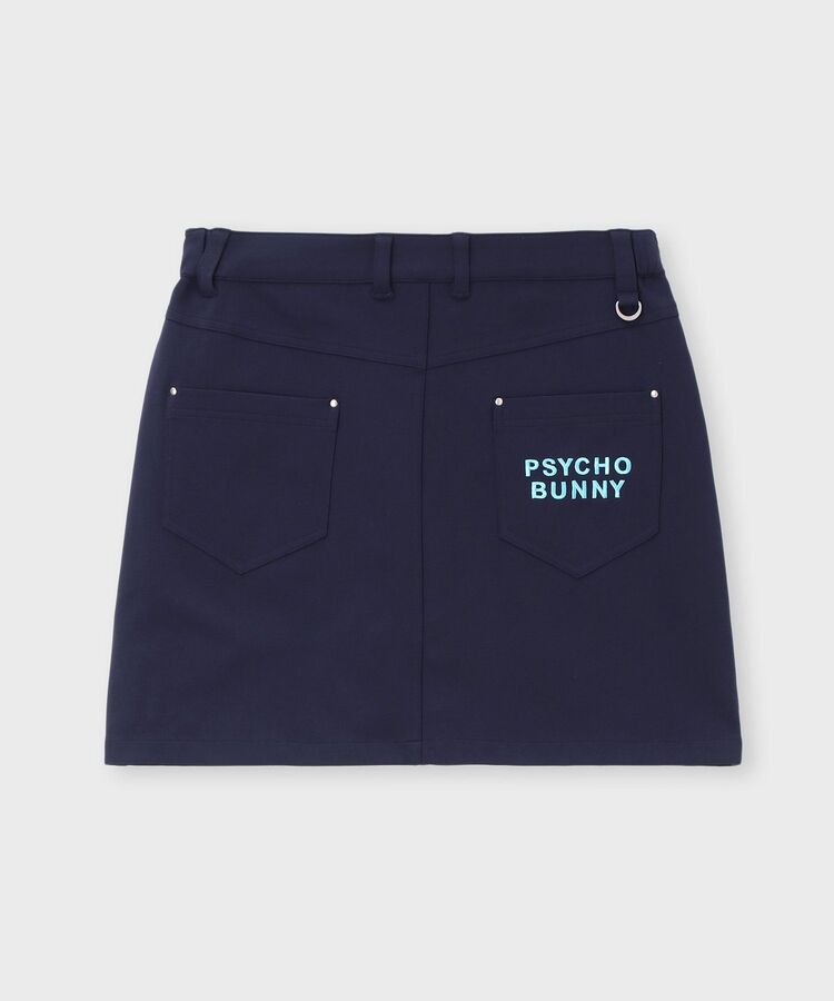 PSYCHO BUNNY サイコバニー ストレッチスカート ロゴ ペチコート付き GOLF][WOMEN]2WAYストレッチ スカート｜Psycho Bunny｜サイコ