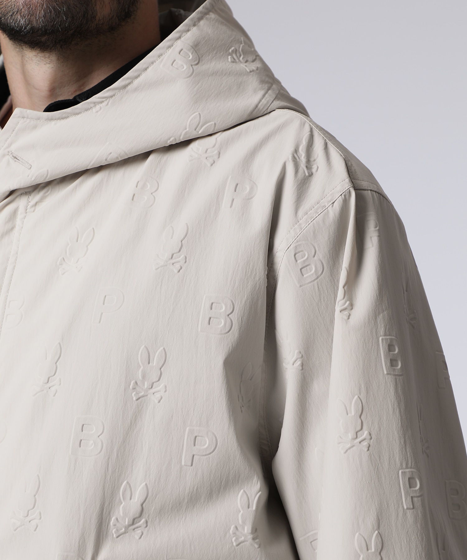 ロゴエンボス ショートモッズコート｜Psycho Bunny｜サイコバニー 公式