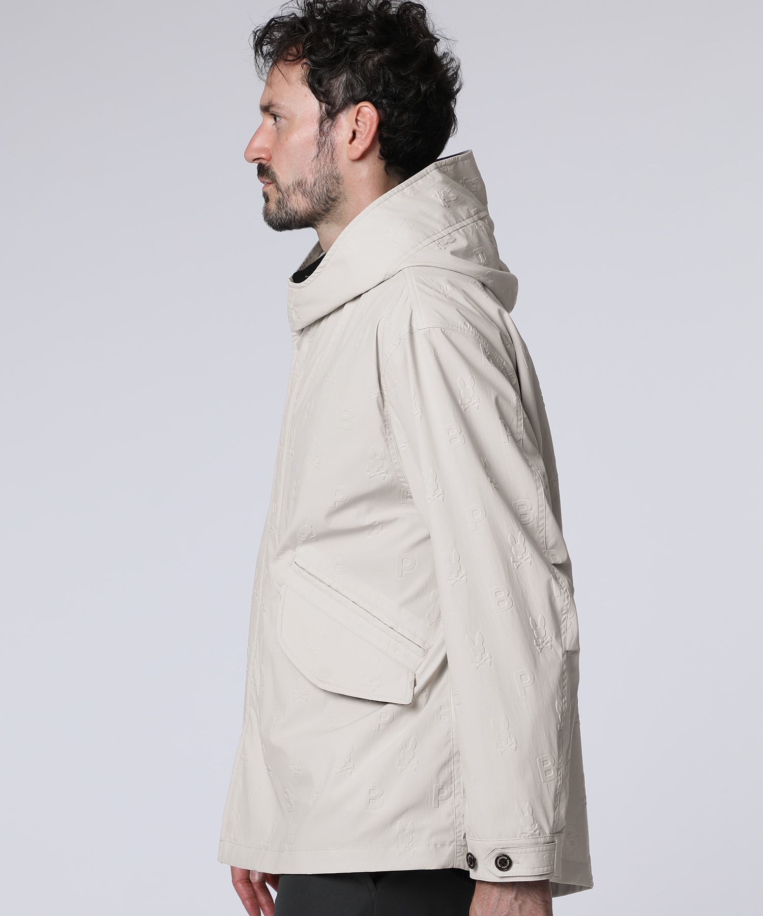 ロゴエンボス ショートモッズコート｜Psycho Bunny｜サイコバニー 公式