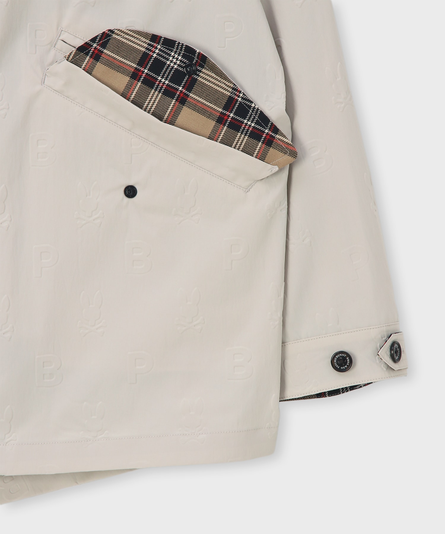 ロゴエンボス ショートモッズコート｜Psycho Bunny｜サイコバニー 公式