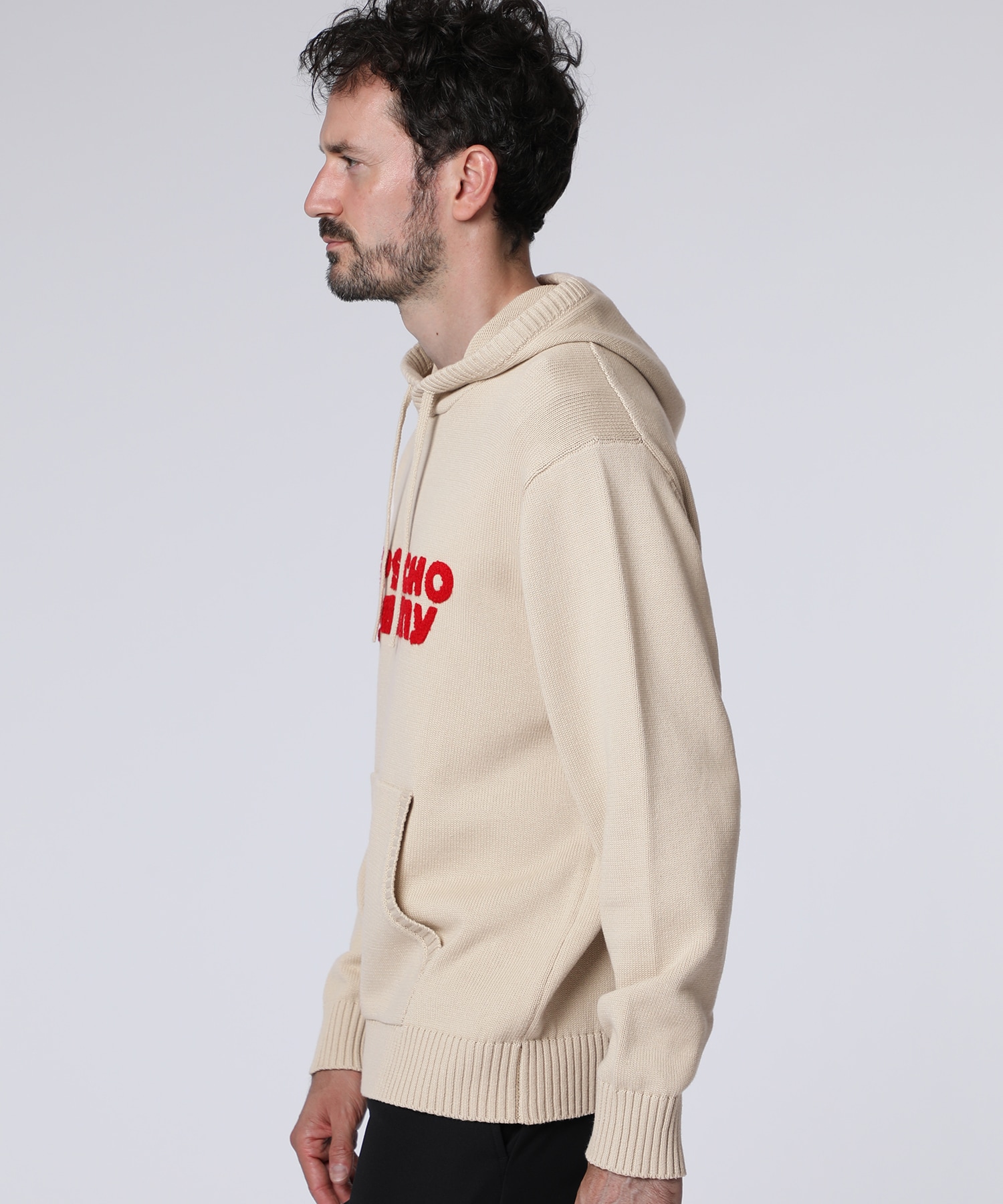 超希少カラー❣️【サイコバニー】シグネチャーロゴ ニットフーディ　レッドM 超希少カラー！【サイコバニー】シグネチャーロゴ ニットフーディ