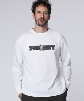 ロングスリーブセンターブロックロゴTシャツ
