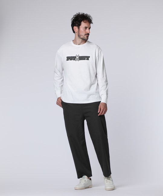 ロングスリーブセンターブロックロゴTシャツ