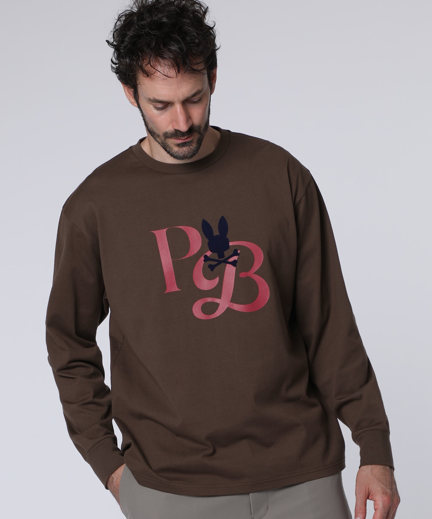 ロングスリーブ クロスオーバーロゴTシャツ｜Psycho Bunny｜サイコ