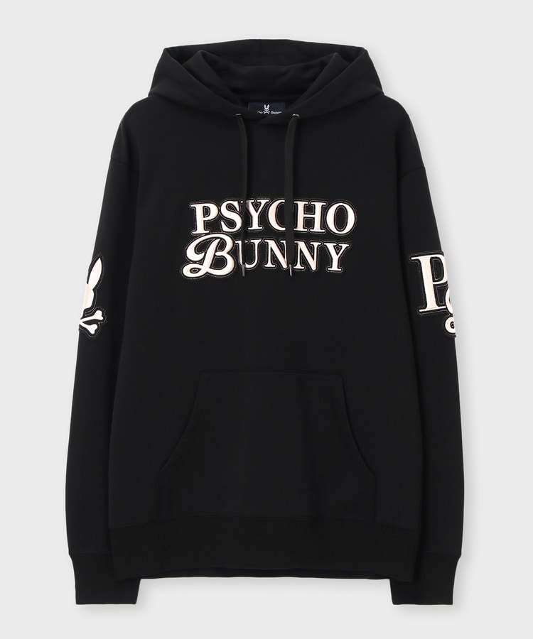 【Psycho & Bunny/サイコバニー】3Dロゴ　Wジップパーカー　XL 3Dシグネチャー マルチロゴパーカ｜Psycho Bunny｜サイコバニー 公式