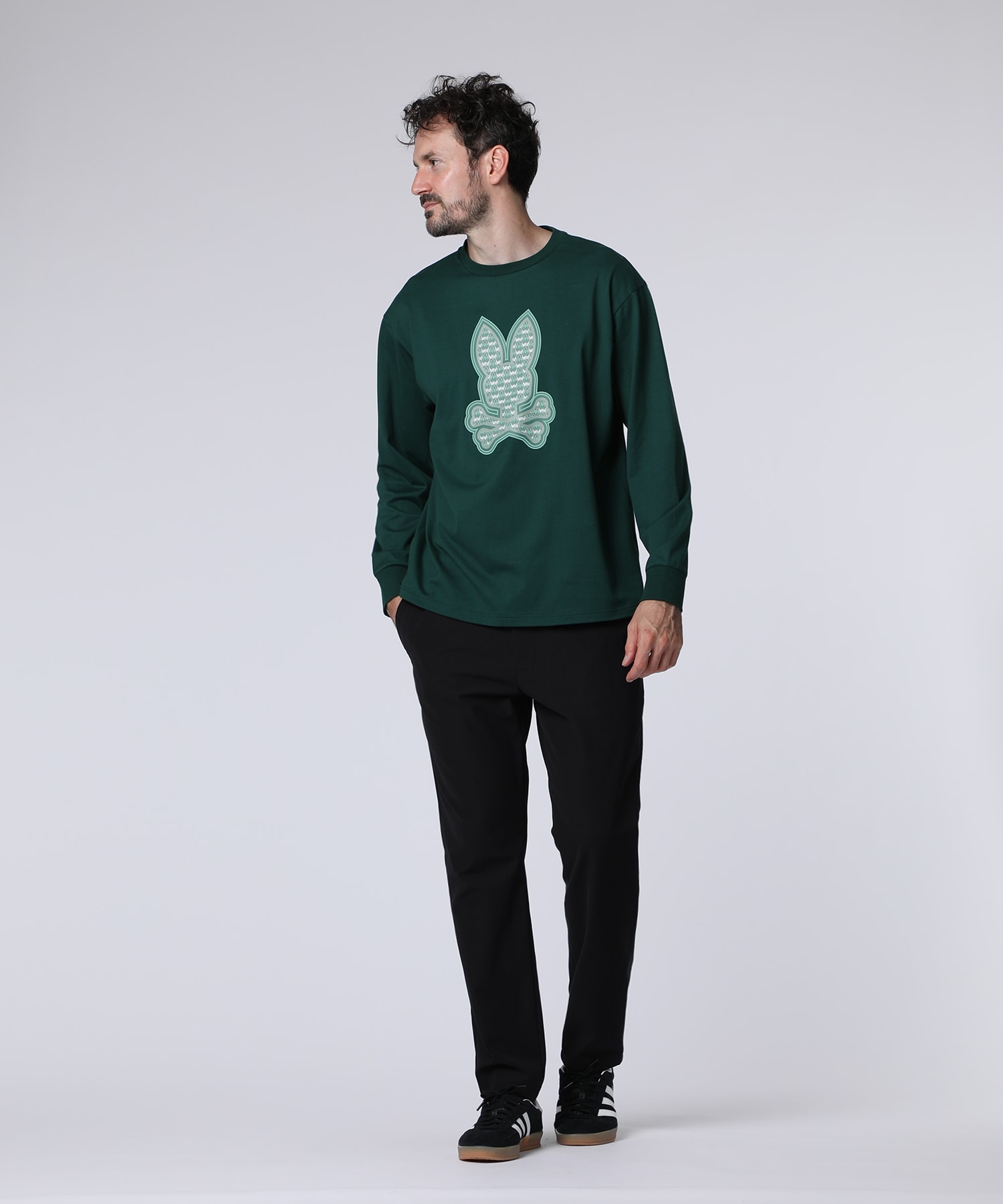 Psycho Bunny サイコバニー 長袖　モックネックシャツ　L グリーン Psycho Bunny Online Shop ｜Psycho Bunny｜サイコバニー 公式