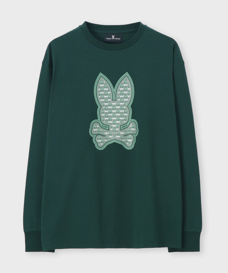 ロングスリーブ ラバーマイクロバニーロゴTシャツ｜Psycho Bunny