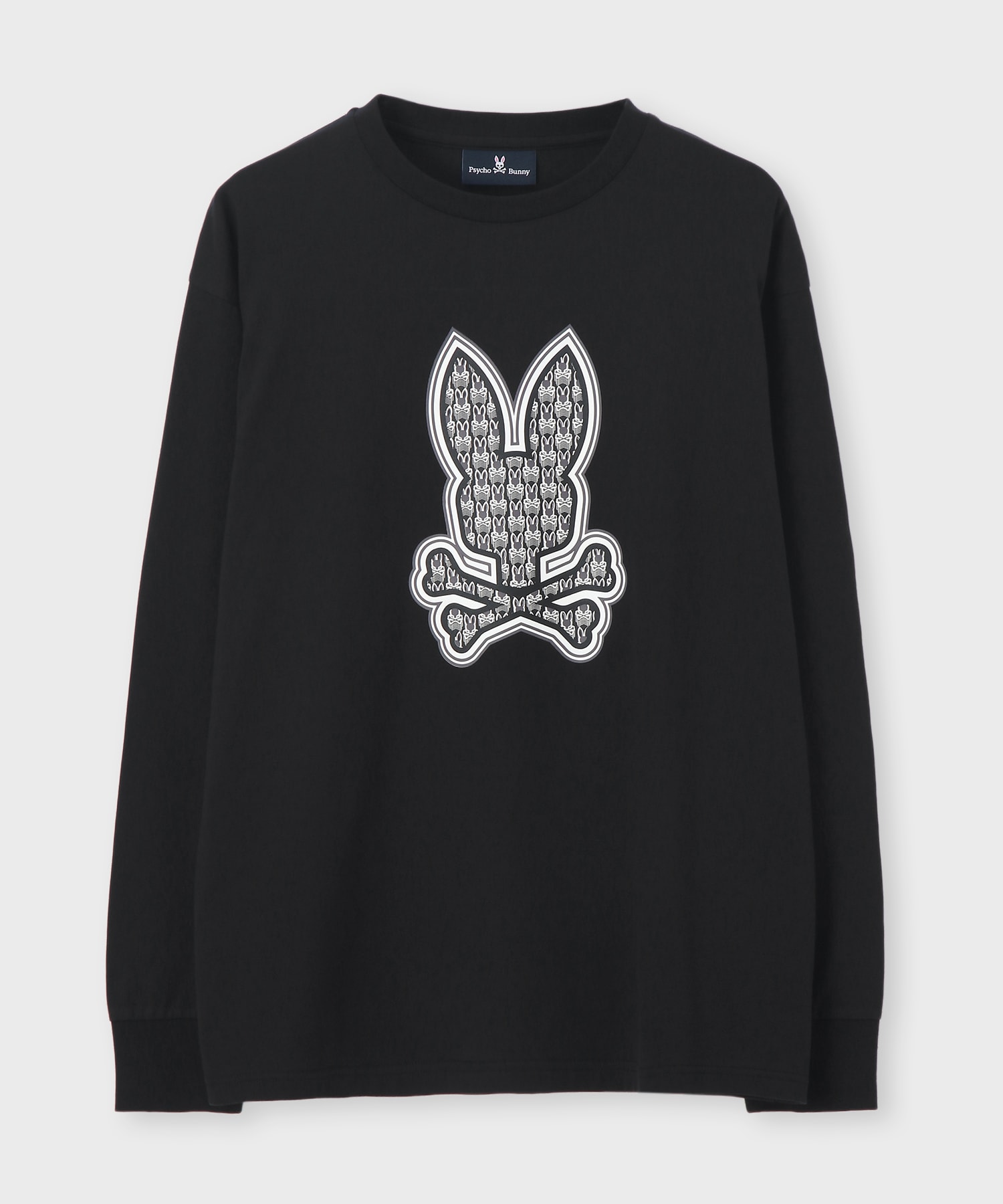 Psycho Bunny サイコバニー ロングスリーブTシャツ カットソー L ロングスリーブモザイクステッチバニーTシャツ｜Psycho Bunny