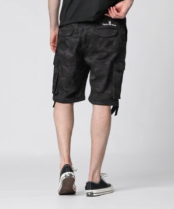 ストレッチツイル カモフラ 　カーゴショーツ