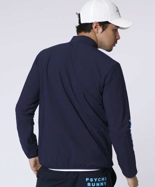 [GOLF]ナイロンストレッチジャージ ハーフジップモックネック