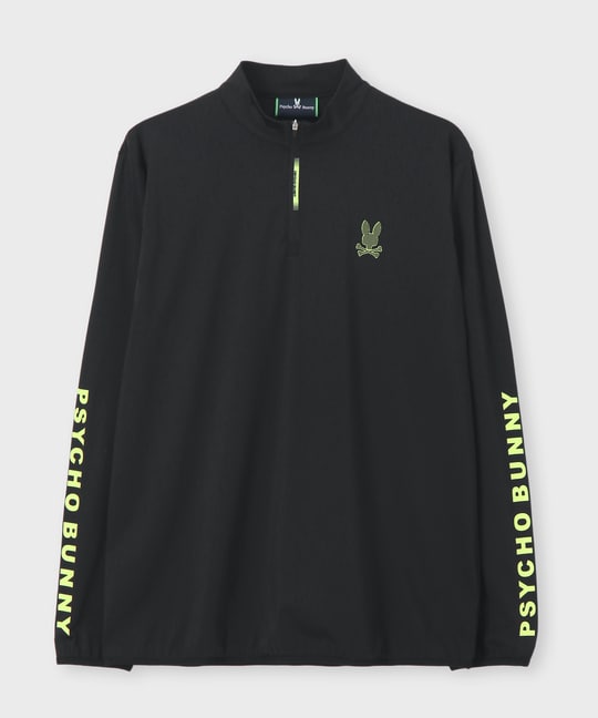 [GOLF]ナイロンストレッチジャージ ハーフジップモックネック