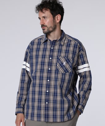 [WEB限定]ピーチ起毛　チェックシャツ