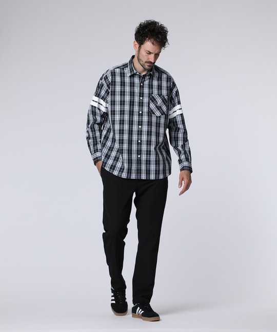 [WEB限定]ピーチ起毛チェックシャツ
