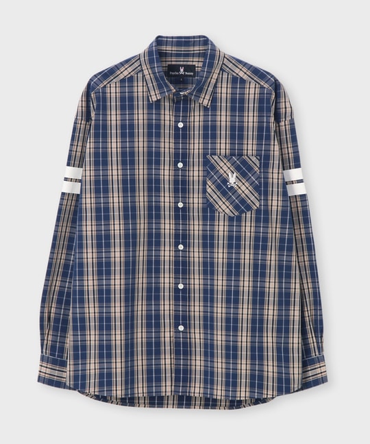 [WEB限定]ピーチ起毛チェックシャツ