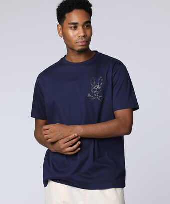 バンダナ柄ワンポイント 　Tシャツ