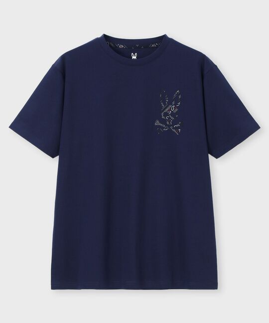 バンダナ柄ワンポイント Tシャツ