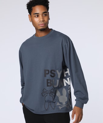 [WEB限定]グラデーションサイドロゴ 　ロングスリーブTシャツ