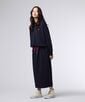 [WOMEN]フーデッド ロングワンピース