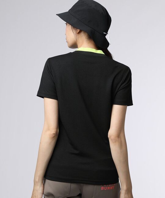 [GOLF][WOMEN]ラバーロゴ 半袖モックネックTシャツ