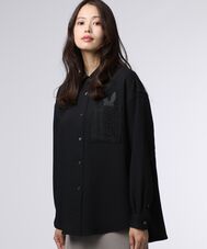 [WOMEN]ポケットバニーレースシャツ