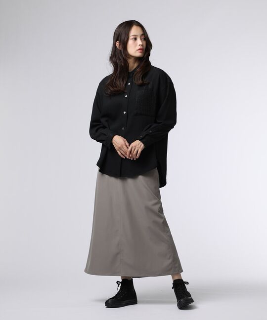 [WOMEN]ポケットバニーレースシャツ