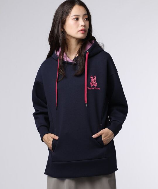[WOMEN]ダブルフェイス サイドジップパーカ