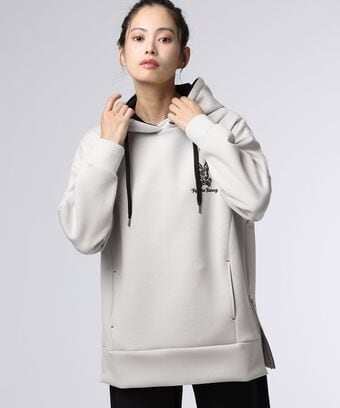 [WOMEN]ダブルフェイス　 サイドジップパーカ