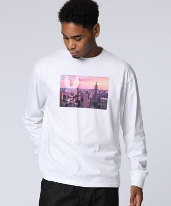 フォトプリント 　ロングスリーブTシャツ