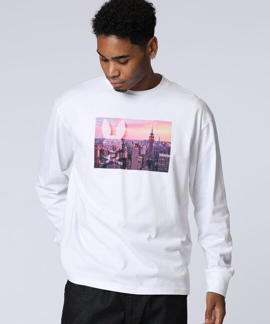 フォトプリント ロングスリーブTシャツ
