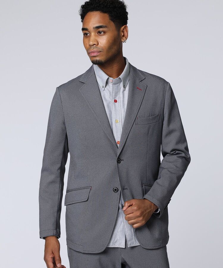 LOCALGOLF セットアップ　ベスト　グレー　XL LANATECピンヘッドツイル セットアップジャケット｜Psycho Bunny