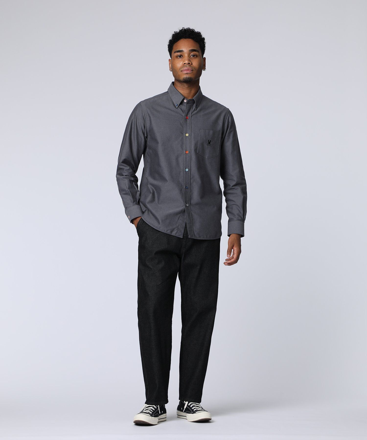 NONSENSE様 マルチカラーボタン オックスフォードシャツ｜Psycho Bunny