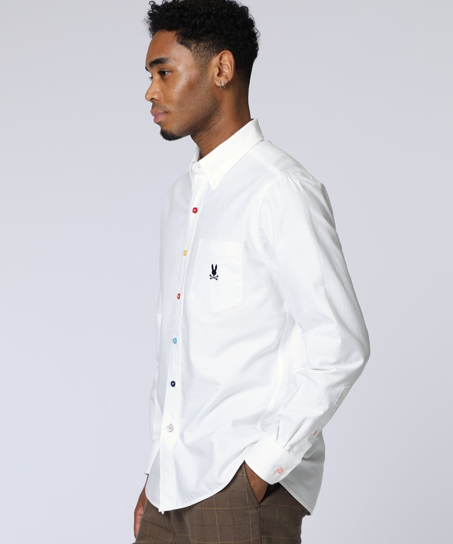 マルチカラーボタン オックスフォードシャツ｜Psycho Bunny