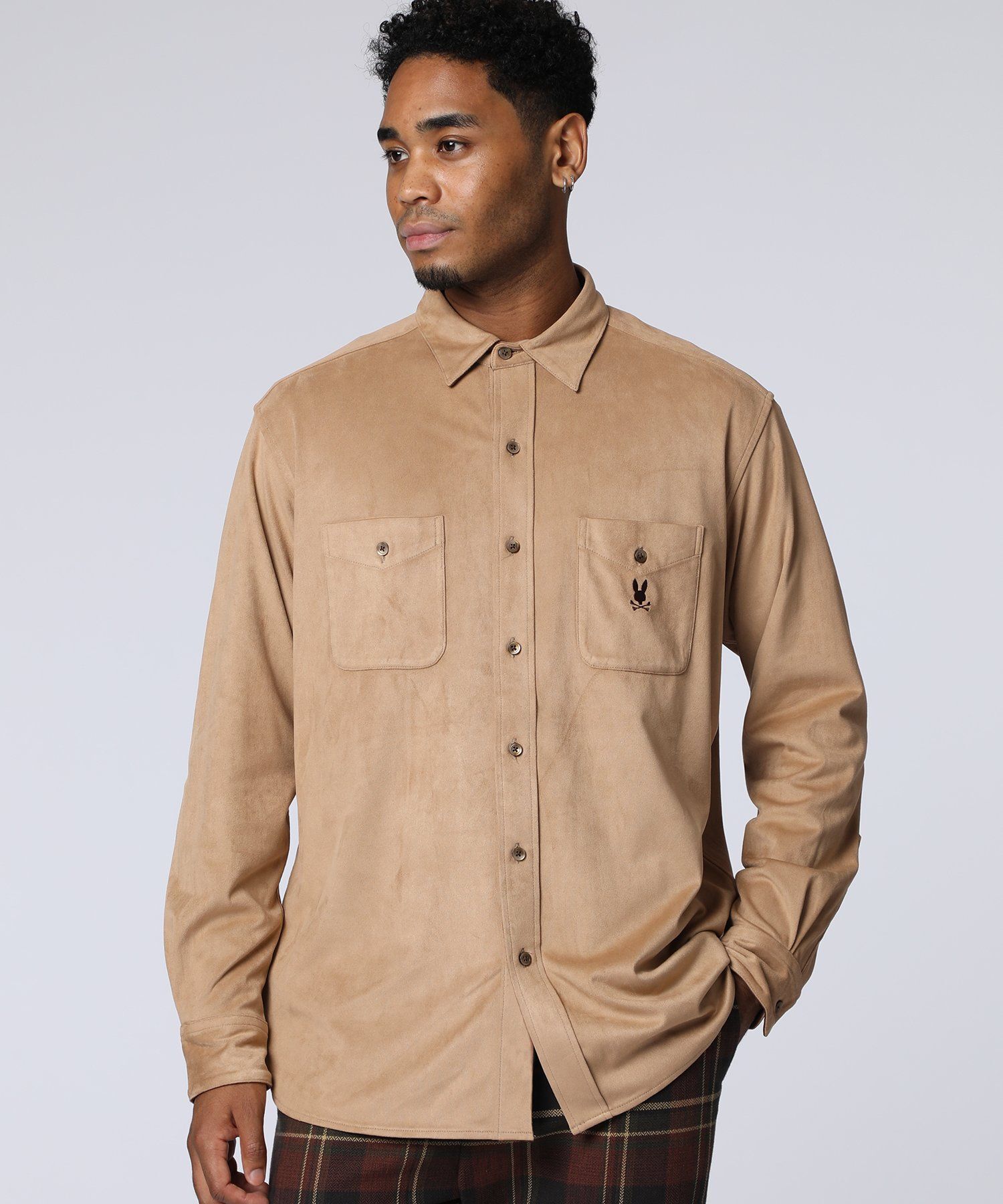 トナカイスウェード カジュアルシャツ｜Psycho Bunny｜サイコバニー