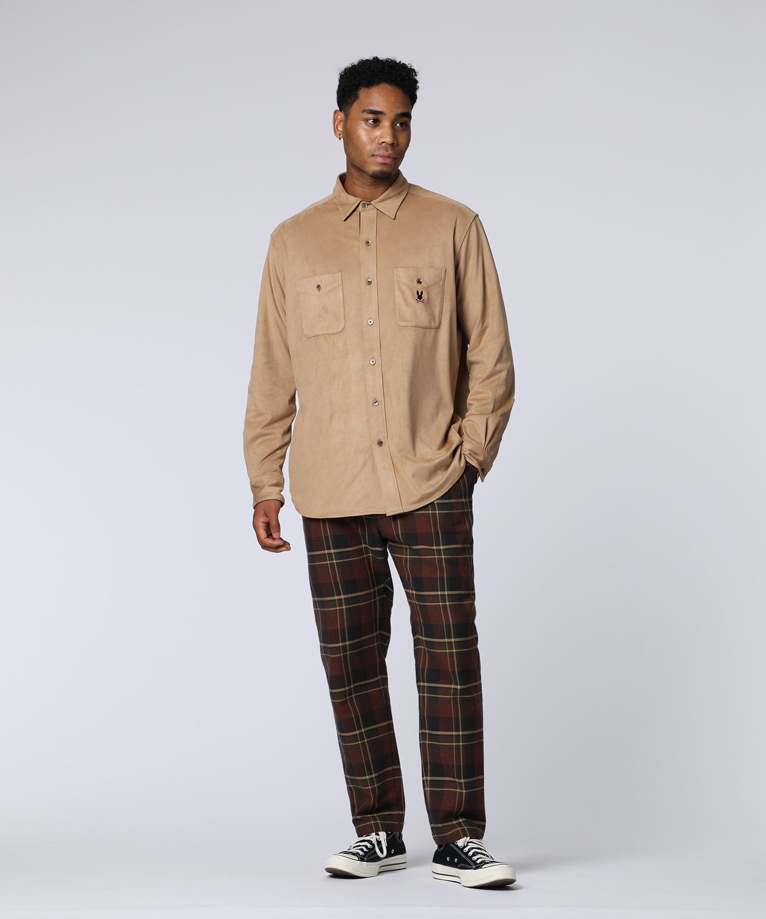 トナカイスウェード カジュアルシャツ｜Psycho Bunny｜サイコバニー