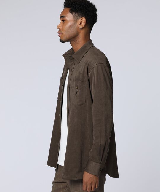 トナカイスウェード カジュアルシャツ