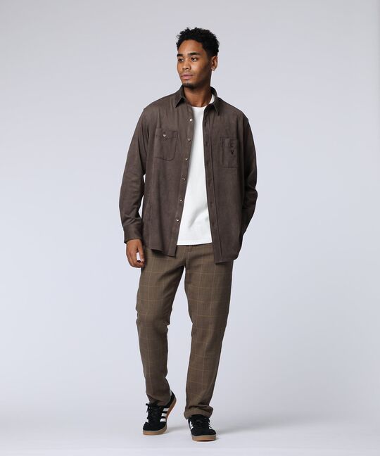 トナカイスウェード カジュアルシャツ