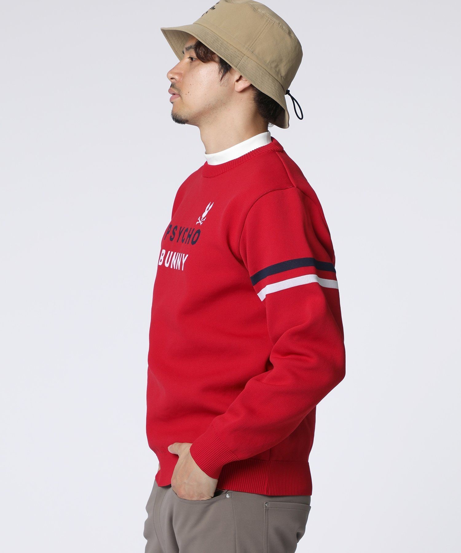 GOLF]トリコロール ジャガードニット｜Psycho Bunny｜サイコバニー