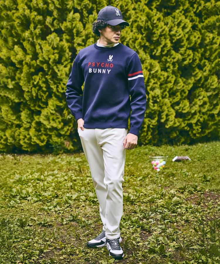 GOLF]トリコロール ジャガードニット｜Psycho Bunny｜サイコバニー