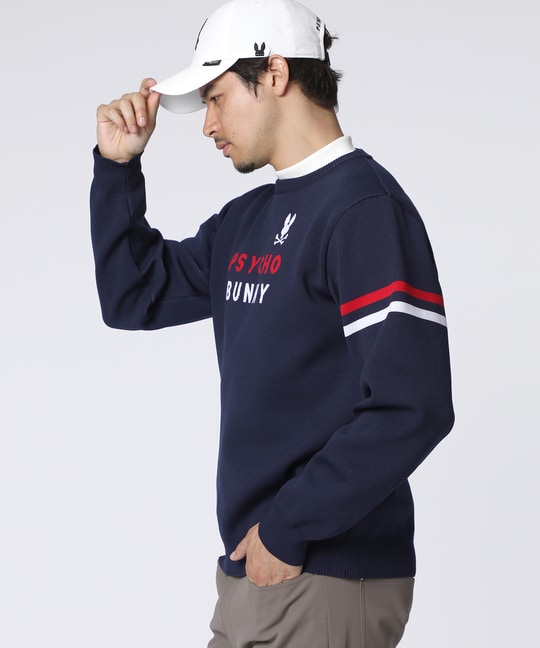 [GOLF]トリコロール ジャガードニット