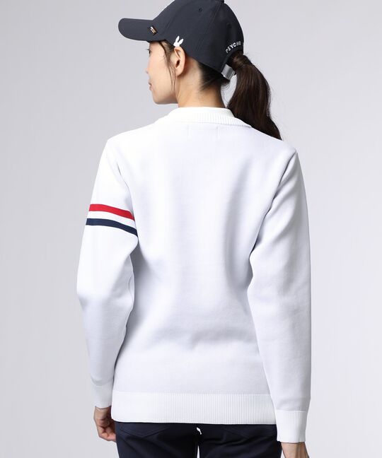 [GOLF][WOMEN]トリコロール ジャガードニット