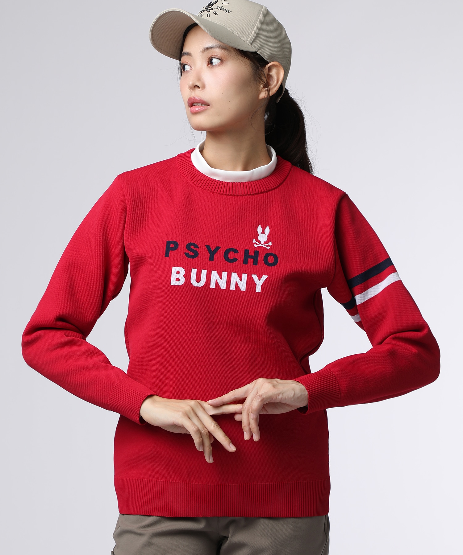 GOLF][WOMEN]トリコロール ジャガードニット｜Psycho Bunny｜サイコ