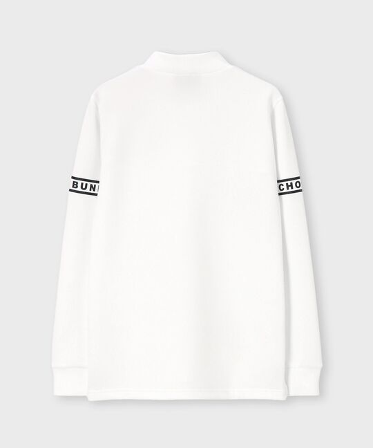 [GOLF][WOMEN]ラインスリーブロゴ モックネックＴシャツ
