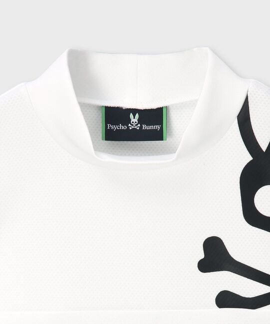 [GOLF][WOMEN]ラインスリーブロゴ モックネックＴシャツ