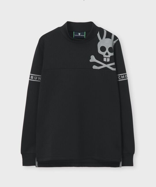 [GOLF][WOMEN]ラインスリーブロゴ モックネックＴシャツ