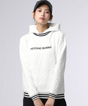 [GOLF][WOMEN]膨れジャガードバニーロゴ　スウェットパーカ